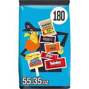 lot 4433 image: HERSHEYS Chocolate and Sweets Assorted Halloween Candy Variety Bag - 55.35oz180pc