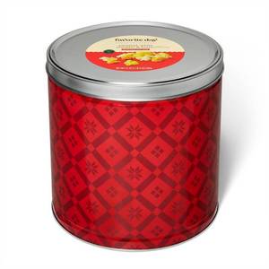 lot 4451 image: Christmas Popcorn Mix Trio Caramel, White Cheddar, and Butter Popcorn, Red Plaid - 21oz - Favorite Day