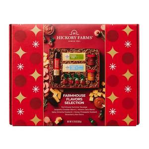 lot 4454 image: Hickory Farms Christmas Gift Set Farmhouse Flavors Selection - 11.75oz