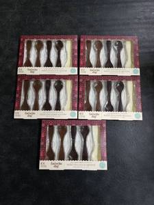 lot 4488 image: 5pk Christmas Chocolate Shaped Spoons - 2oz - Favorite Day