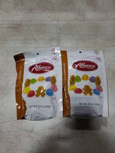 lot 4706 image: 2pk Albanese World��s Best Jolly Gingerbread Gummie Christmas Candy - 8.5oz