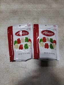 lot 4712 image: 2pk Albanese World��s Best Christmas Candy Gummi Bears Candies Stocking Stuffers - 8.5oz