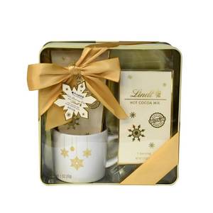 lot 4866 image: MODERN GOURMET FOODS Seasonal Christmas Hot Beverage Tin with Lindt - 1oz