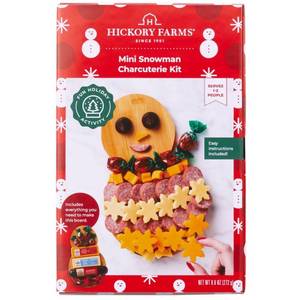 lot 4905 image: Hickory Farms Christmas Gift Set Snowman Charcuterie Kit - 9.6oz