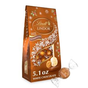lot 5071 image: 2pk Lindt LINDOR Christmas Snickerdoodle Chocolate Candy Truffles - 5.1oz