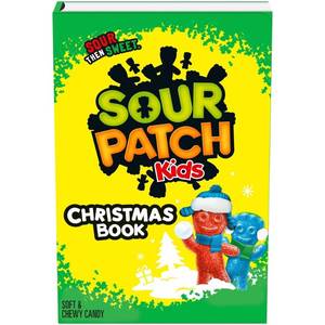 lot 5192 image: 3pk SOUR PATCH KIDS Christmas Book Candy - 3.4oz