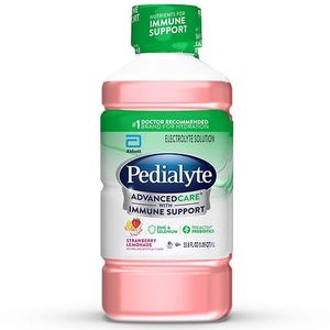 lot 5209 image: PEDIALYTE ADVANCEDCARE STRAWBERRY LEMONADE 1 LITER BOTTLE 4 COUNT