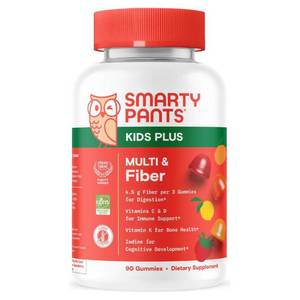 lot 5220 image: SmartyPants Kids Multivitamin & Fiber Gummies for Digestive Health - 90ct