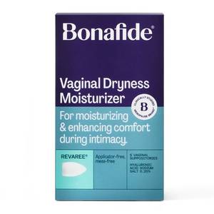lot 5224 image: Bonafide Vaginal Moisturizer with Hyaluronic Acid - Revaree - Relieves Dryness for Enhanced Intimacy Vaginal Suppositories - 5ct