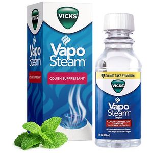 lot 5226 image: Vicks VapoSteam Liquid for Humidifiers & Vaporizers, Cough Suppressant with Camphor - 8 fl oz
