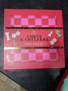 lot 3973 image: The Ganes Club Chess and Chrckers wooden Game Set
