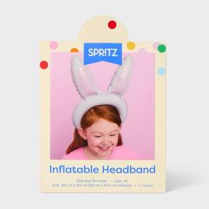 lot 4005 image: 5PK Easter Bunny Ear Foil Balloon Headband Wearable - Spritz