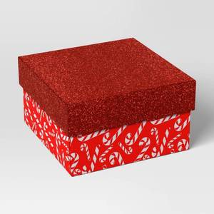 lot 4016 image: Candy Cane Wishes Small Hard Christmas Box - Wondershop