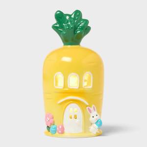 lot 4021 image: Lit Polyresin Easter Carrot House Lamp - Spritz