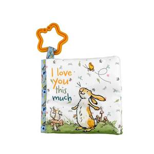 lot 4029 image: 2PK Guess How Much I Love You Soft Book Reading, Fine Motor Skills, Clip-On, Crinkles