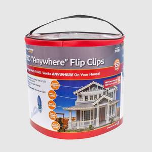lot 4051 image: Simple Living Solutions 150ct String Light Pro Anywhere Flip Clips