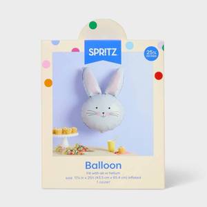 lot 4083 image: 3pk Easter Bunny Face Foil Balloon - Spritz