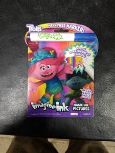 lot 4105 image: DreamWorks Trolls Inagine Ink Magic Ink Pictures Coloring Book