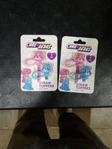lot 4109 image: Care Bears Straw Toppers 4ct