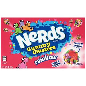 lot 5304 image: 4pk Nerds Gummy Clusters Theater Box Original Candy - 3oz