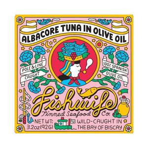 lot 5438 image: 2pk Fishwife Tinned Seafood Co Albacore Tuna in Olive Oil - 3.2oz
