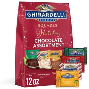 lot 5461 image: Ghirardelli Christmas Candy Limited Edition Squares Assorted XL Bag - 12oz