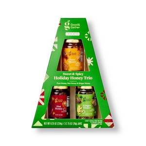 lot 5468 image: Christmas Honey Trio Set - 8.25oz3pk - Good & Gather