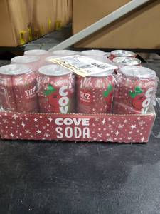 lot 5479 image: 12pk Cove Probiotic  Soda Cranmerry