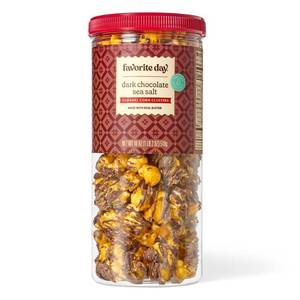 lot 5554 image: Christmas Dark Chocolate Sea Salt Caramel Corn Clusters Popcorn - 18oz - Favorite Day