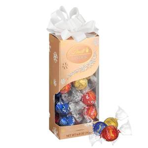 lot 5720 image: Lindt LINDOR Christmas Assorted Chocolate Candy Truffles Traditions Gift Box - 6.8oz