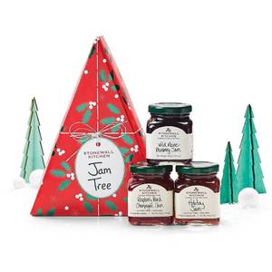 lot 5817 image: Stonewall Kitchen Holiday Jam Tree Gift Set - 1.65lbs3pc