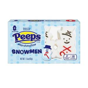 lot 5891 image: Peeps Christmas Snowman Candy - 1.5oz3ct