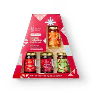 lot 5918 image: Christmas Sweet Spicy Fruit Spreads - 9.75oz4pk - Good & Gather