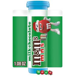 lot 6036 image: 5pk M&Ms Holiday Milk Chocolate Minis Christmas Candy Tube - 1.08oz