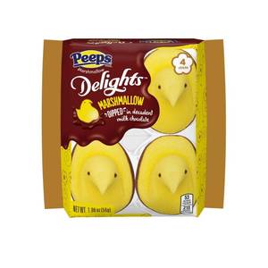lot 6071 image: 5pk Peeps Easter Delight Milk Chocolate Dipped Chick - 1.98oz4ct