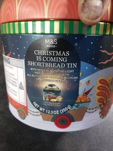 lot 6072 image: M&S Christmas Shortbread Tin