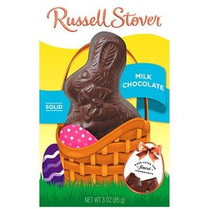 lot 6103 image: 5PK Russel Stover SOLID MILK CHOCOLATE, MILK CHOCOLATE