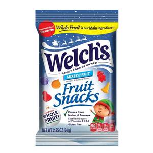 lot 6201 image: 6PK Welchs Holiday Fruit Snacks Mixed Fruit Peg - 2.25oz