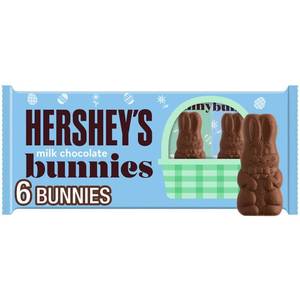 lot 6291 image: 2pk HERSHEYS Milk Chocolate Bunnies Easter Candy - 6ct, 7.2oz