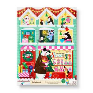 lot 6318 image: Christmas 12 Days of Holiday Candy Countdown Advent Calendar - 14.8oz - Favorite Day