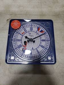 lot 6434 image: M&S Foods Orange Flavored Jaffa Cakes Clock Tin