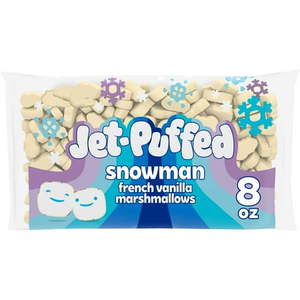lot 6485 image: 2pk Jet-Puffed Marshmallows Snowman  8 oz Bag