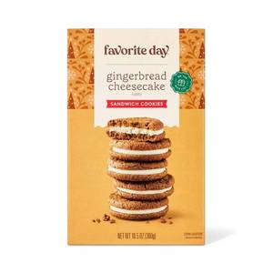 lot 6974 image: Christmas Gingerbread Cheesecake Sandwich Cookie - 10.6oz - Favorite Day