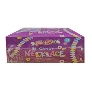 lot 7015 image: Smarties Valentine Classroom Exchange Candy Necklace Box - 0.74oz24ct