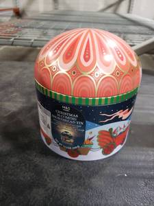 lot 7150 image: M&S Food Christmas is Coming Shortbread Tin