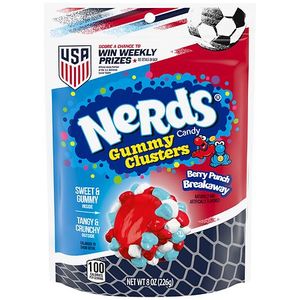 lot 7163 image: Nerds Gummy Clusters Stand Up Bag Punch - 8oz