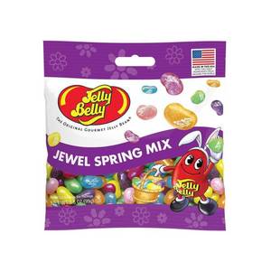 lot 7165 image: 3pk Jelly Belly Easter Candy Jewel Spring Mix Grab & Go Bag - 3.5oz