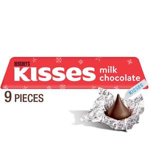 lot 7291 image: 5pk HERSHEYS Kisses Milk Chocolate Christmas Candy - 1.44oz9ct