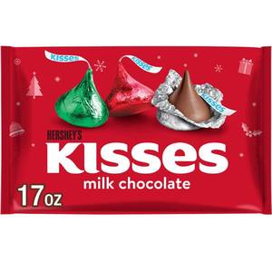 lot 7299 image: HERSHEYS Kisses Milk Chocolate Christmas Candy - 17oz