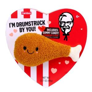 lot 7306 image: KFC Heart Box Valentine Candies with Plush - 3.17oz